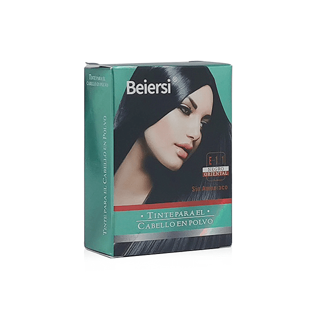 Poudre de teinture pour cheveux de mariage noir naturel à formule douce